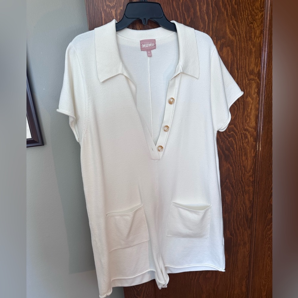 Show Me Your Mumu - Gio Sweater Romper - Size XL